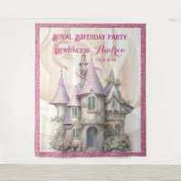Princess Birthday Photo Booth - fond photo