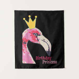 Tenture Princesse d'anniversaire Fille Flamant rose   Joli
