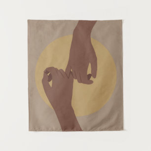 Tenture Promesse Pinky à la boho, art africain américain.