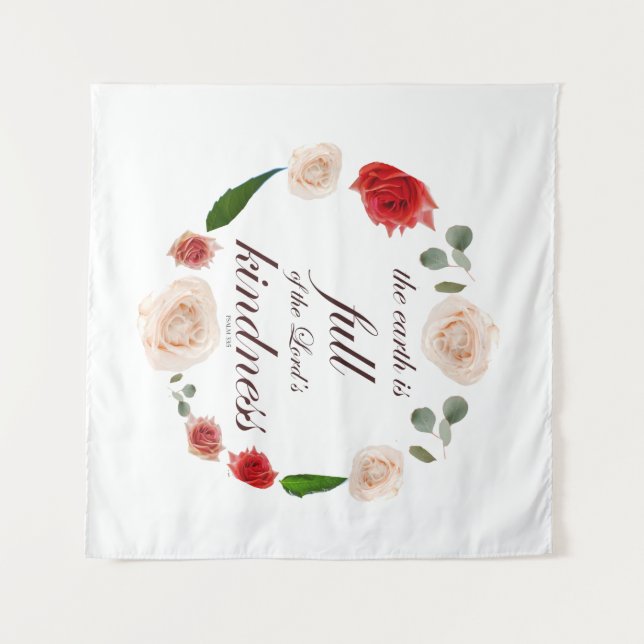 Tenture psaume 33 bonté (Devant (Horizontal))