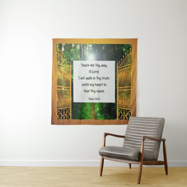 Tenture Psaume 86:11 (En situation)