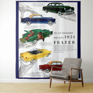 Tenture Publicité automobile de Frazer en 1951