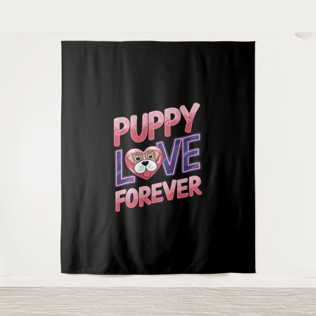 Tenture Puppy Love Forever Chien (Devant)