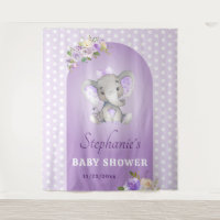 Purple Lavender Baby Girl Eléphant Douche Sprinkin