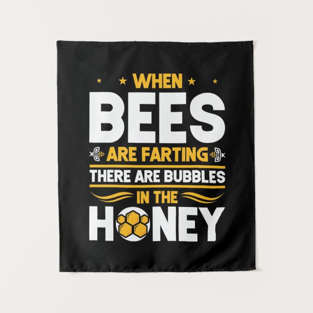 Tenture Quand les abeilles font des pets (Devant)