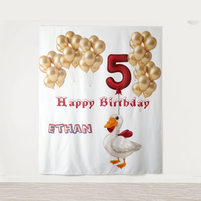 Tenture Quatrième anniversaire  (Devant)