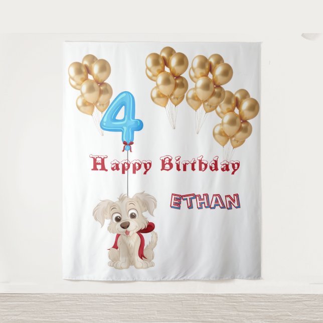 Tenture Quatrième anniversaire  (Devant)