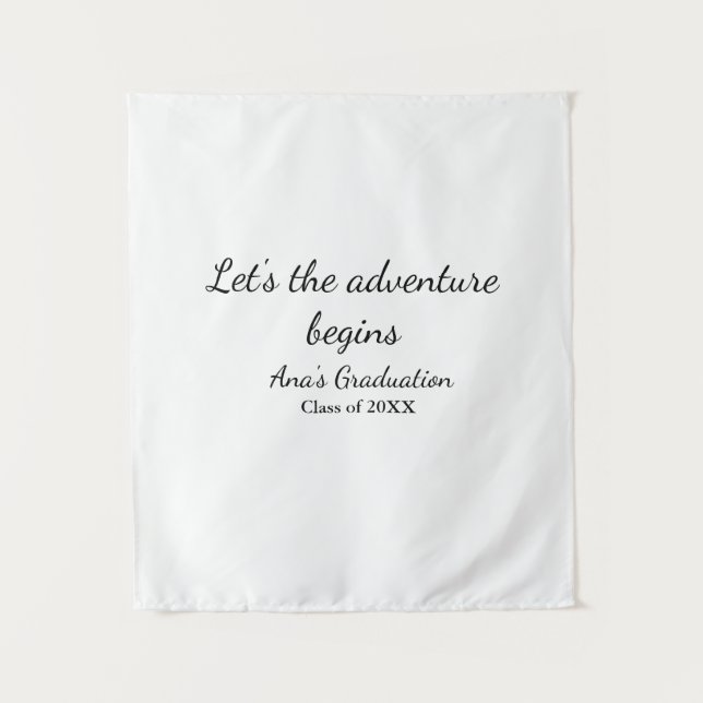 Tenture que l'aventure commence promotion 20XX (Devant)