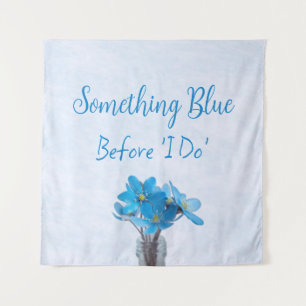 Tenture Quelque chose de bleu avant de faire Fête des mari