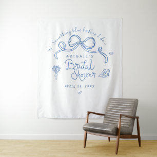 Tenture Quelque chose de bleu avant de faire Fête des mari