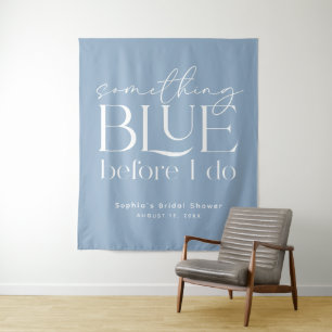 Tenture Quelque Chose de Bleu Avant Mon Shower de Mariage
