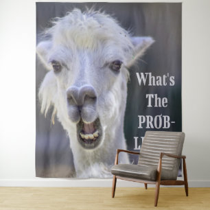 Tenture Qu'est-ce que le Prob-Llama ? Jote Drôle LLAMA
