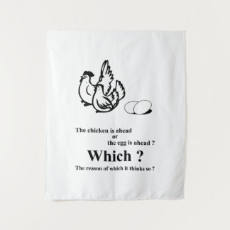 Tenture Qui est arrivé en premier ?