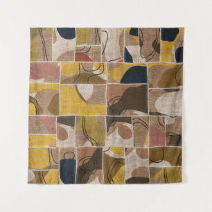 Tenture Quilt collage en patchwork : impression mixte.