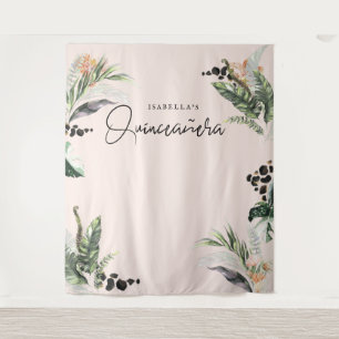 Tenture Quinceañera   Verdure et jungle de terre cuite