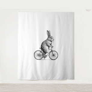 Tenture Rabbit Sur Un Vélo Bunny Vélo Vélos Hommes W