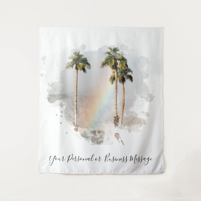 Tenture *~* Rainbow Mountain Palm TROPICAL EXOTIQUE AR11 (Devant)