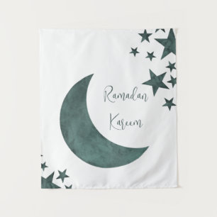 Tenture Ramadan Kareem croissant Islam moubarak stars