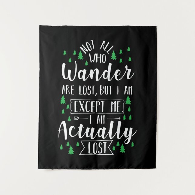 Tenture Randonnée Drôle Dire (Devant)