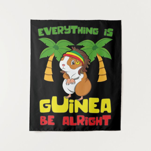 Tenture Rasta Guinea Pig (Devant)