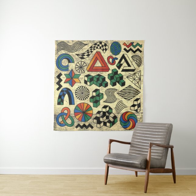 Tenture Rebellious Geometries (En situation)