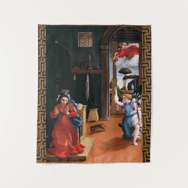 Tenture RECANATI ANNONCE par Lorenzo Lotto Tapestry (Devant)