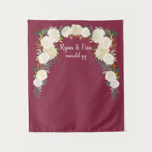 Tenture Réception de mariage d'automne arrière-plan Photo  (Devant)