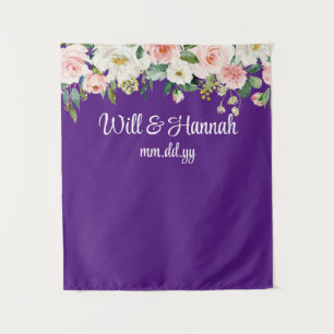 Tenture Réception de mariage de verdure personnalisée Prop