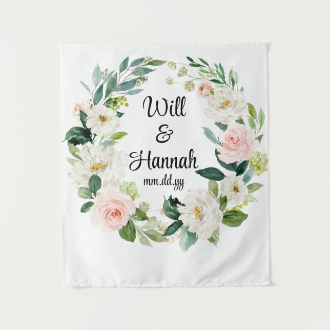 Tenture Réception de mariage de verdure personnalisée Prop (Devant)