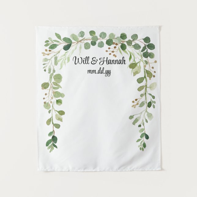 Tenture Réception de mariage de verdure personnalisée Prop (Devant)