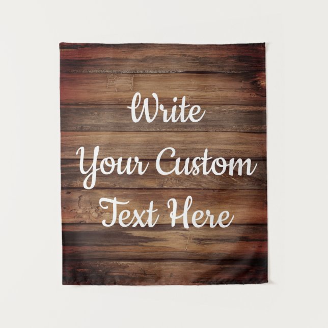 Tenture Réception de mariage rustique Photo Booth Backdrop (Devant)