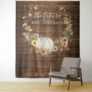 Tenture Récolte florale Citrouille Bride arrière-plan Phot