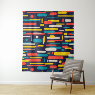 Tenture Rectangle arrondi coloré