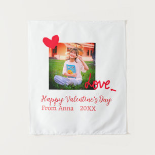 Tenture Red heart love heureuse Sainte-Valentin ajouter ph