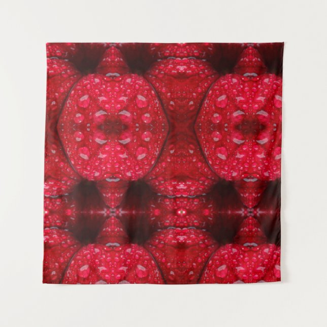 Tenture Red Petunia ikat (Devant)