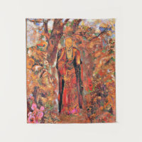 Redon - Bouddha marchant parmi les fleurs