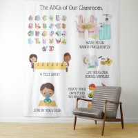 Règles de classe d'apprentissage éducatif Covid