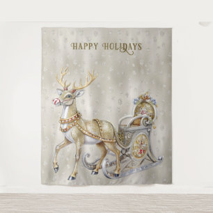 Tenture Reindeer Sleigh