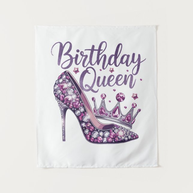 Tenture Reine d'anniversaire (Devant)