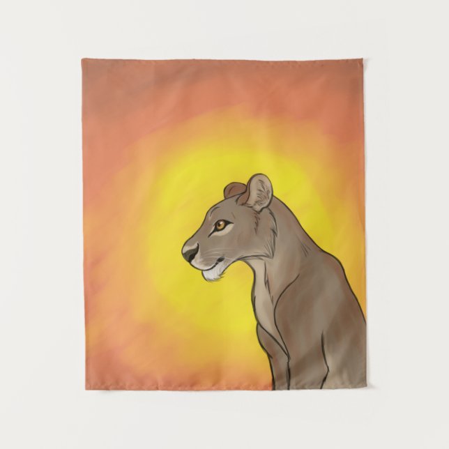 Tenture Reine Lioness (Devant)