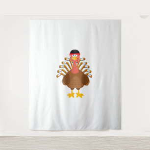 Tenture remerciant pour le hockey thanksgiving Funny Turke