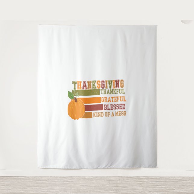 Tenture Remerciements Grâces et grâces à Dieu (Devant)