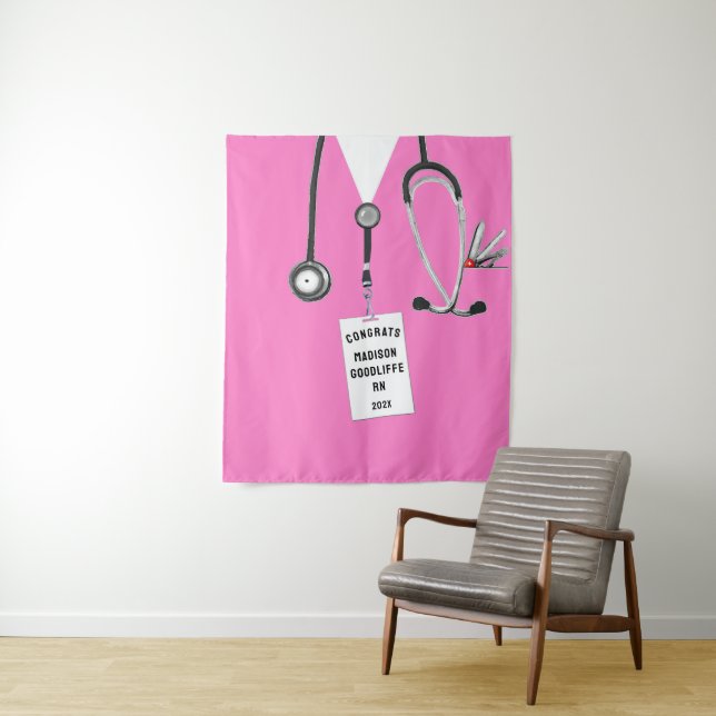 Tenture Remise de diplôme à l'école d'infirmières (En situation)