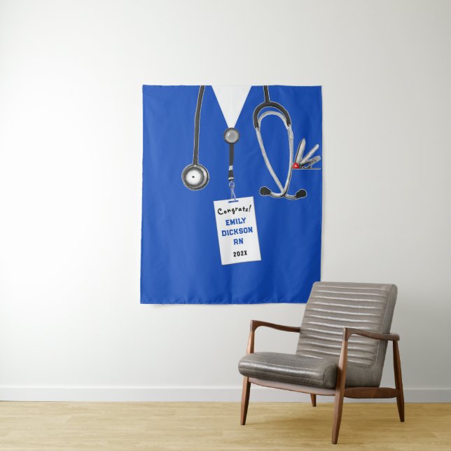 Tenture Remise des diplômes de l'école d'infirmières (En situation)