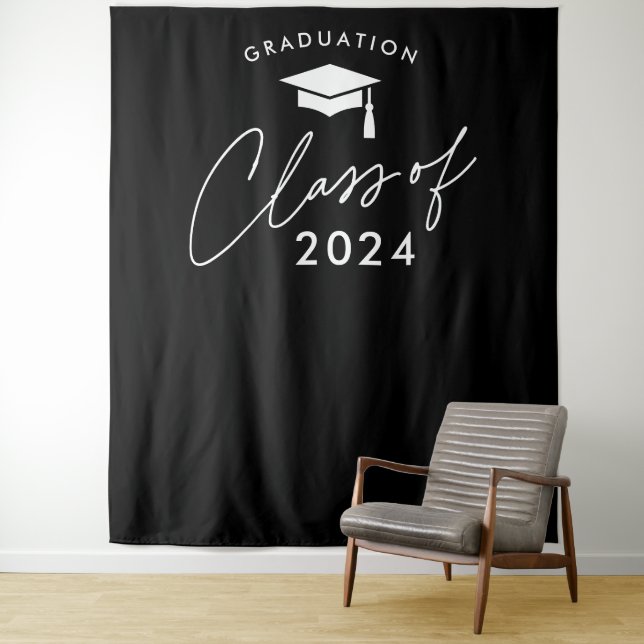 Tenture Remise des diplômes simple promotion 2024 (En situation)