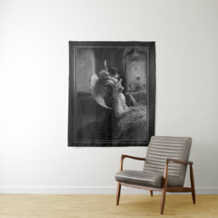 Tenture Rencontre romantique de Mihaly von Zichy