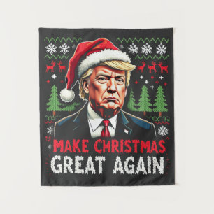 Tenture Rendre Noël super à nouveau moche Noël Sweat Trump