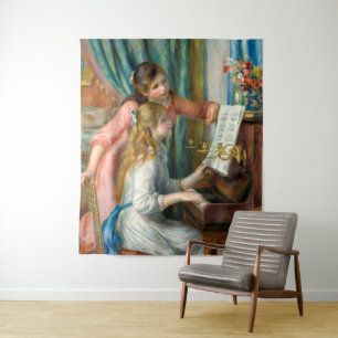 Tenture Renoir Deux Jeunes Filles au Piano Impression Musi