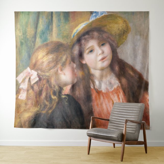 Tenture Renoir - Portrait de deux petites filles (En situation (horizontale))