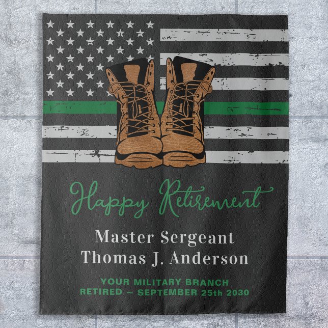 Tenture Retraite militaire Cuir mince Ligne verte Armée (Créateur téléchargé)